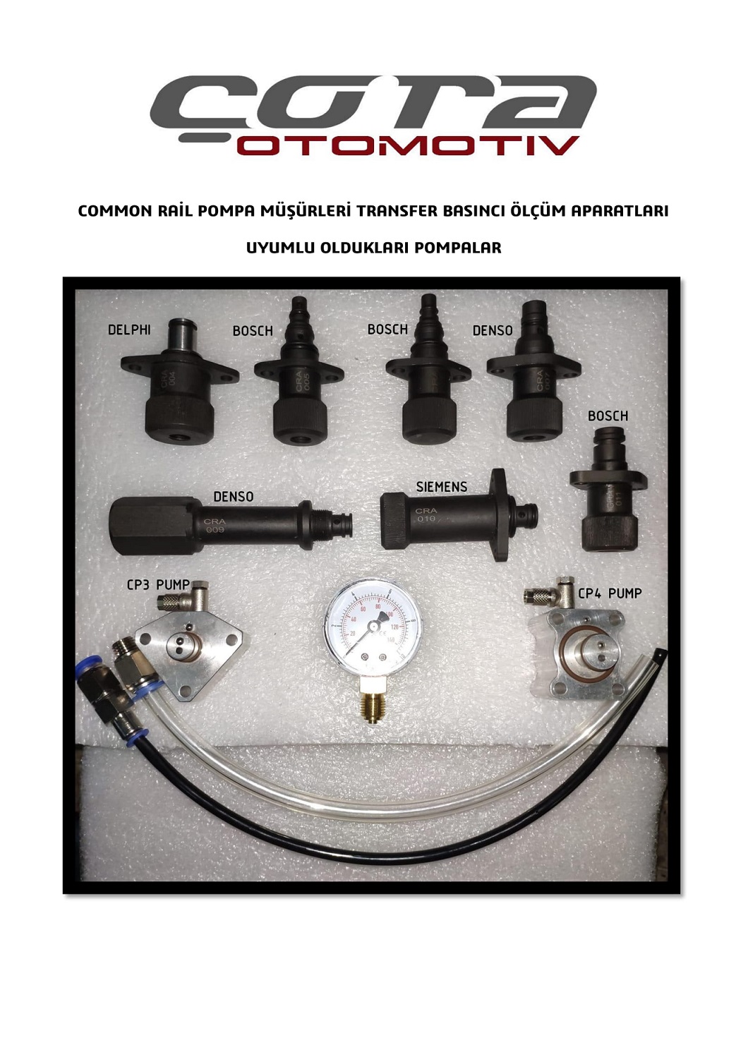 COMMON RAİL POMPA MÜŞÜRLERİ TRANSFER BASINCI ÖLÇÜM APARATLARI-2